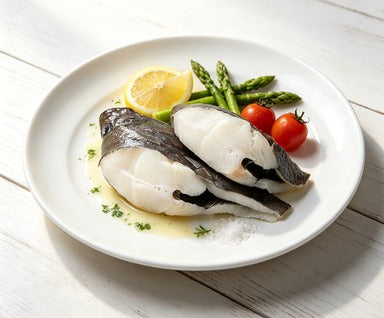 Delicate Seafood Delight: Freshly Sliced Fish Fillets